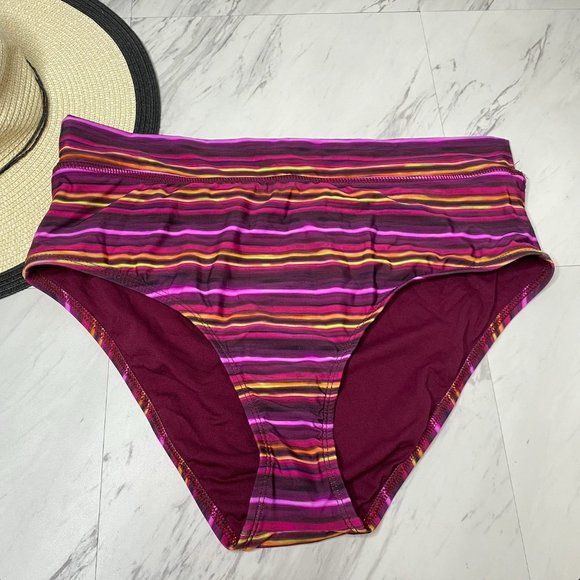 New! Athena High Waist Bikini Bottom - Picture 1 of 12